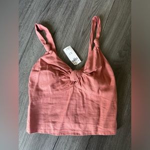 ABERCROMBIE NWT PINK SALMON CROP TANK